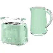 Russell Hobbs Waterkoker en broodrooster met pistachenoten, compact ontwerp
