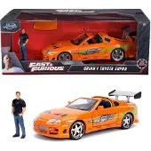 Jada Fast & Furious Supra Brian 1:24 Figure Oranje Kinderen