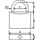 PLASTIMO 3 SLOTEN 30MM 1 SLEUTEL