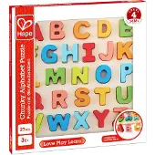 Hape Alfabet Puzzel met Hoofdletters – 27-delig houten letterpuzzel voor kinderen vanaf 3 jaar