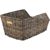 Basil Cento Rattan Look Fietsmand - Achter - Kunststof rotan - Bruin