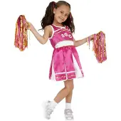 Smiffys Kostüm - Cheerleader - Pink - - 10-12 Jahre (140-152) - Kostüme