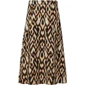 Comma Rok beige / ombergrijs / zwart