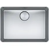 Franke spoelbak MYTHOS MYX 210-55 met drukknopbediening / vlakke rand / inbouwspoelbak / roestvrijstalen spoelbak