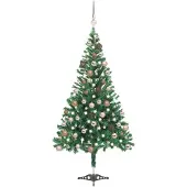 Prolenta Maison Exclusive - Kunstkerstboom met verlichting, kerstballen, 120 cm, 230 takken