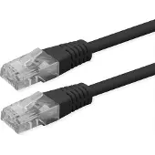 Roline Patchkabel Cat.6 (Class E), UTP, PoE, schwarz, 5 m