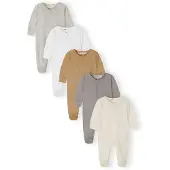 MINOTI Rompertje/body crème / camel / beige gemêleerd / stone grey