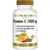 Golden naturals Vitamine C 1000 + Rozenbottel (60 tabletten)