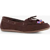 Blue Box dames mocassins donkerbruin maat 38