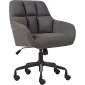 Beliani PALMDALE - Bureaustoel - Grijs - Polyester