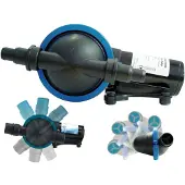 Jabsco 16l/min Diaphragm Pump 24v Zilver 293 x 158 x 131 mm