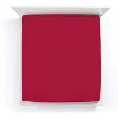 Bella Donna Jersey La Piccola Topperhoeslaken 180x210-220 cm carmijnrood-0188