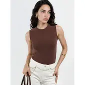 Busem Mouwloze Top met Ronde Hals