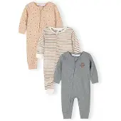 MINOTI Rompertje/body beige / grijs