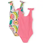 MINOTI Badpak geel / petrol / pink / wit