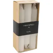 Countryfield Set van 6 kaarsen 14cm | Wit