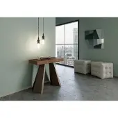 Itamoby Uitschuifbare console, 90 x 40/290 cm, met een hoogwaardig frame van vurenhout, geverfd in een diamantkleur