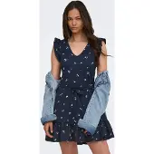 ONLY Jurk 'ONLHillary' navy / lichtgrijs / wit