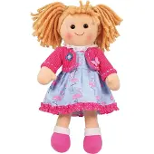 Bigjigs stoffen pop Maggie 34 cm