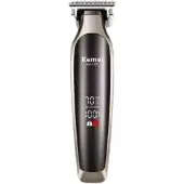 Kemei 1571 Professionele T-Blade Trimmer met LCD Display - Oplaadbaar - Grey