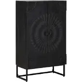 vidaXL Highboard Zwart 55 x 30 x 95 cm