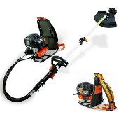FUXTEC 2-in-1 ruggedragen benzinemotormaaier FX-MS152T - 52ccm | 3 pk | 2-takt grasmaaier | 8,8 kg | 9 tanden | 900 ml | Easy Start