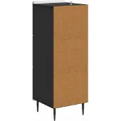 vidaXL Ladekast Zwart 33 x 34,5 x 92 cm Bewerkt hout