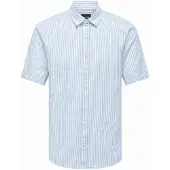 Only & Sons Overhemd lichtblauw / wit
