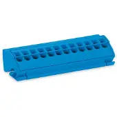 Wago verdeelrailblok 4qmm, type 812-104, blauw, AWG 20-12, klemverbinding