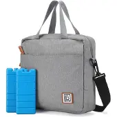 Brisby 4 Laags Geïsoleerde Koeltas - Lunchtas 7 liter - Lichtgrijs