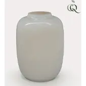 Green Boutiq Vaas glas - M - H35 W25 -Artic Ivory