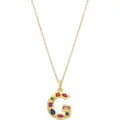Luxenter Ketting 'Alphabet' gemengde kleuren