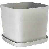 Garden ID Bloempot Swing - Kunststof - Wit - 30x30x25cm