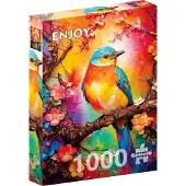 Enjoy Puzzle Puzzel kleurrijke vogel 1000 delen 1 St