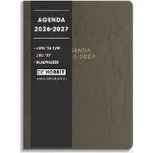 De Hobbit Zakagenda 2026-2027 A6 gewassen kraftpapier