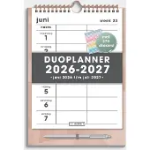 De Hobbit Duoplanner 2026-2027 A4 Abstract Oudroze