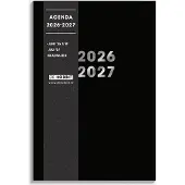 De Hobbit Hobbit - Schoolagenda 2026-2027 - A5 (14 x 20,5 cm) - 1 week op 2 pagina's - Harde Kaft - Zwart