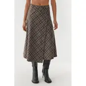 Hiccups for Kids Geruite Maxi Rok met Knoopsluiting