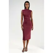 Hiccups for Kids Gerimpelde Bodycon Midi-jurk