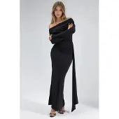 Hiccups for Kids Asymmetrische Bodycon Maxi-jurk met Split