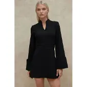 Hiccups for Kids Elegante V-hals Lange Mouw Mini Jurk
