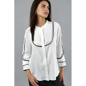 Hiccups for Kids Contrast Naad Detail Blouse
