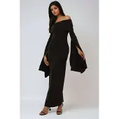 Hiccups for Kids Exclusieve Aangepaste Off Shoulder Bodycon Maxi Jurk met Split