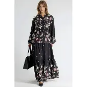 Hiccups for Kids Patroon V-hals Maxi Jurk