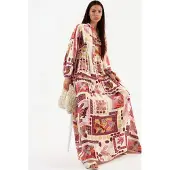 Hiccups for Kids V-hals Patroon Maxi Jurk