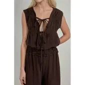 Hiccups for Kids Gestructureerde Wijde Pantalon Jumpsuit met Ronde Hals