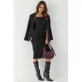 Hiccups for Kids Cowl Neck Bodycon Midi Jurk
