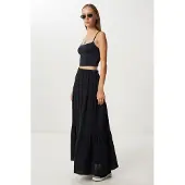 Happiness İstanbul Hoge Taille A-Lijn Maxi Rok