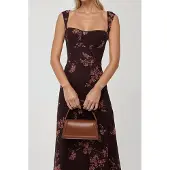 Hiccups for Kids Geprinte Maxi Jurk met Hartkraag