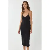 Hiccups for Kids V-hals Bodycon Midi-jurk met Dunne Bandjes